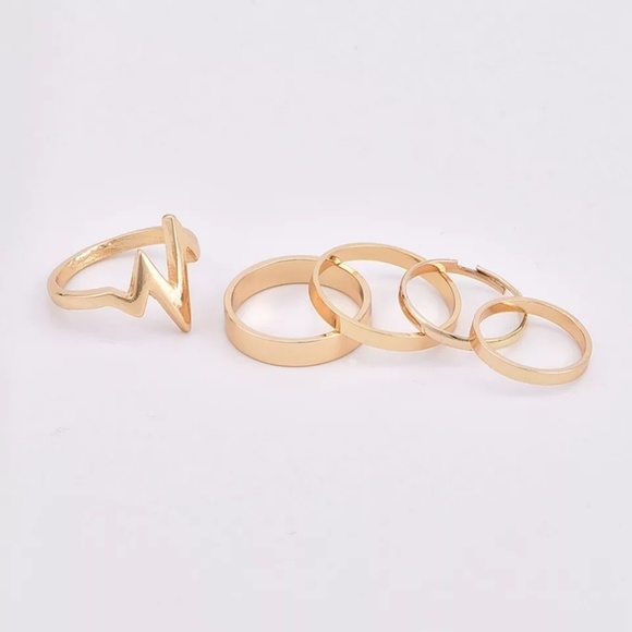 ๐โจ LAST ONE ๐ฑ Stella Gold Ring Set - Picture 2 of 2